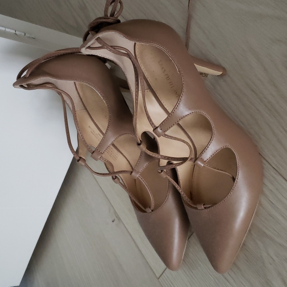 Saks Fifth Avenue Lace up Heel